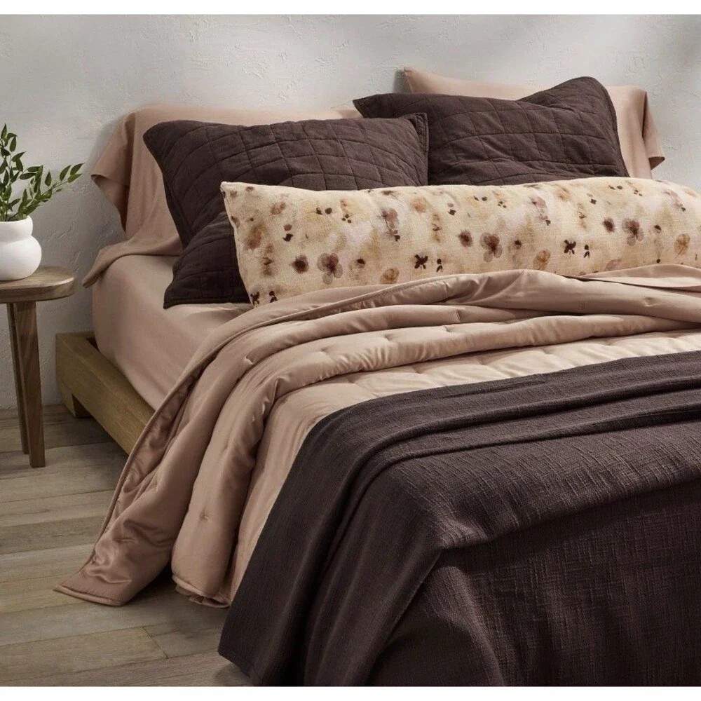 Queen 400 Thread Count Percale Sheet Set Light Adobe Clay - Casaluna NEW